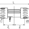Diagrama cople unión doble para tubería de aluminio Parker Transair